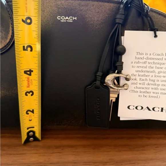 Coach Empire Carryall Brown/Black Leather Shoulder Bag - Picture 8 of 14